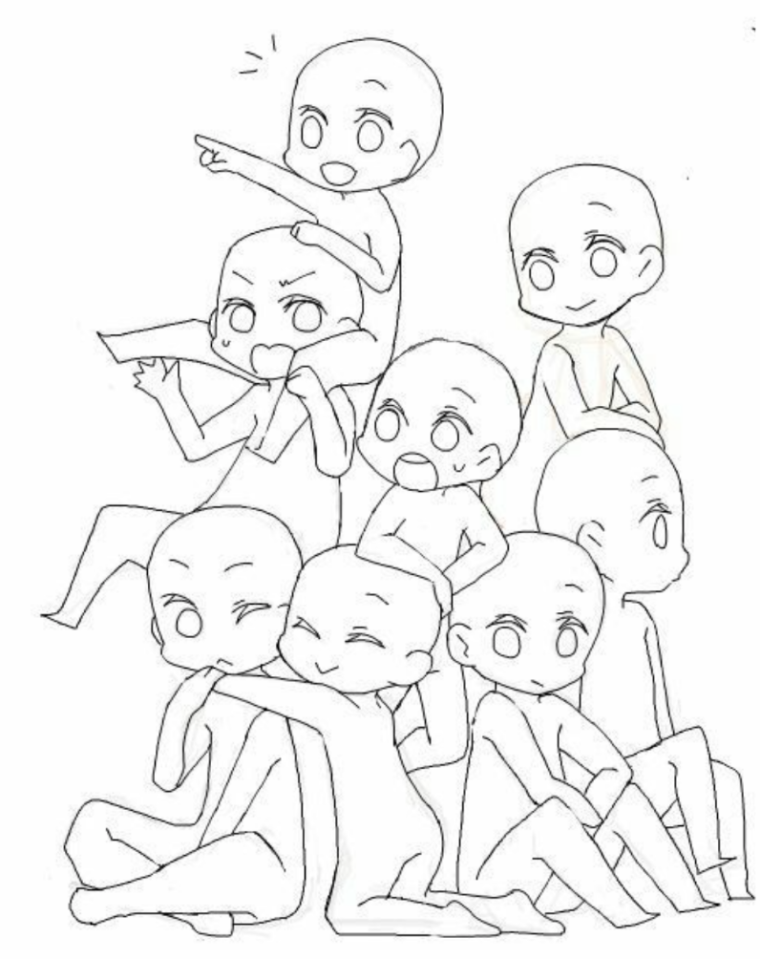 Милые позы для рисования