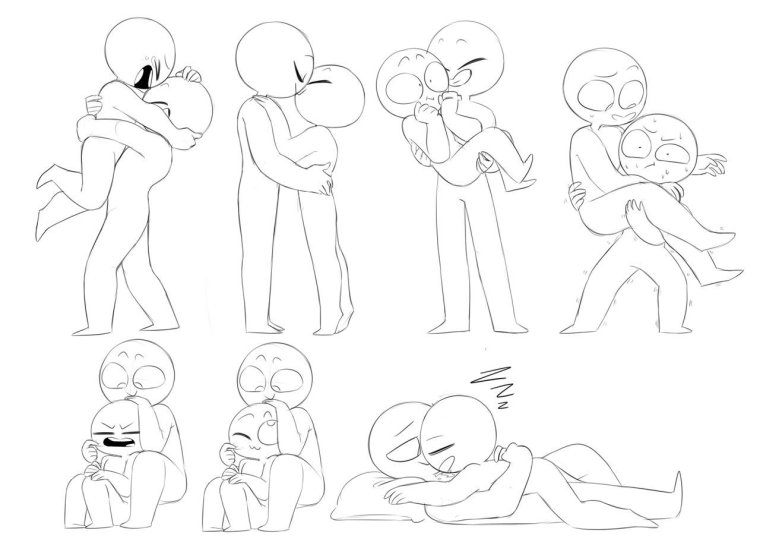 Упоротые позы для рисования