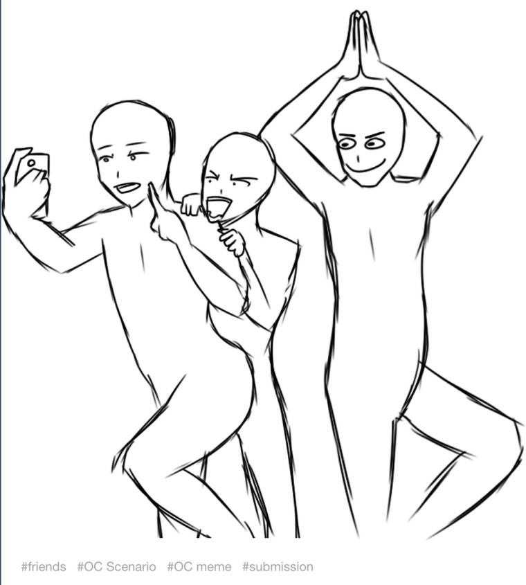 Манекены для рисования несколько человек