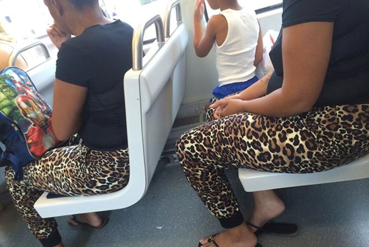 Лосины с тигром на толстой