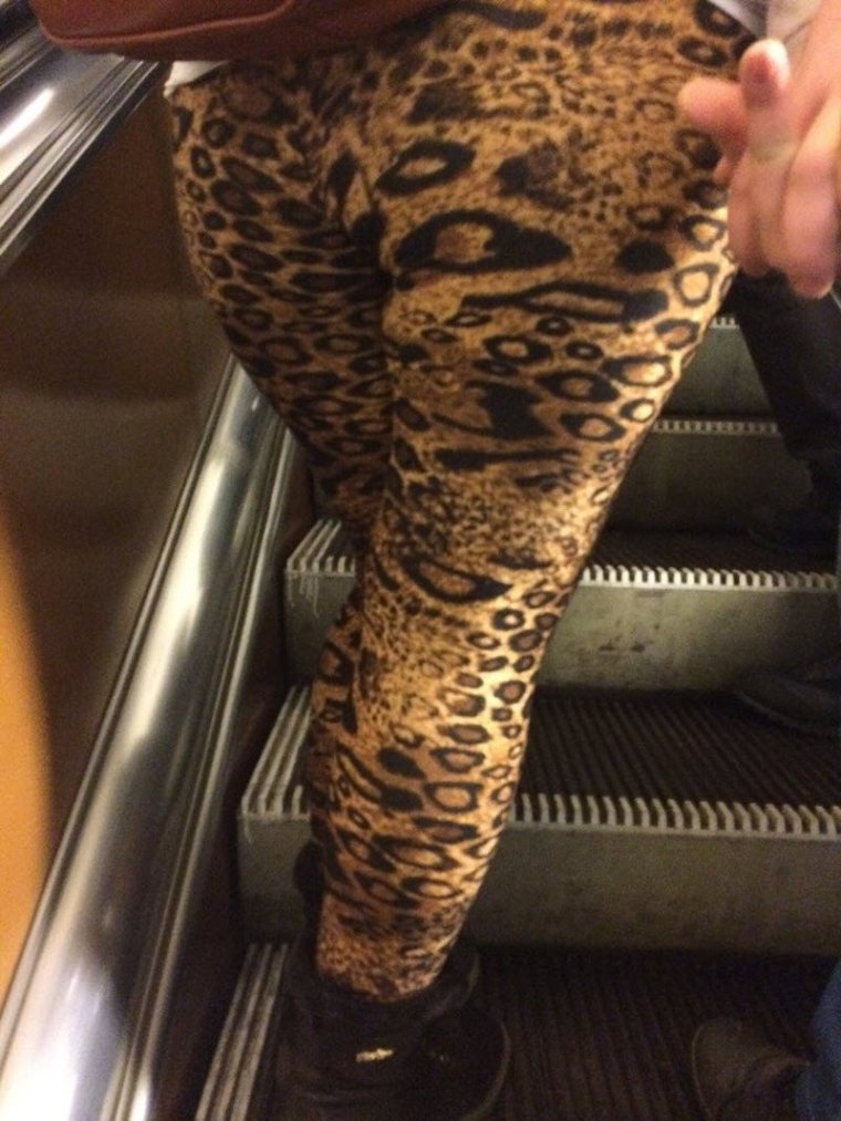 Мужик в леопардовых леггинсах