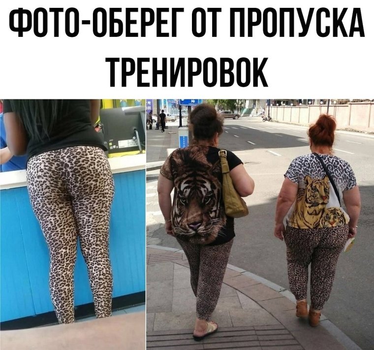 Леопардовые лосины юмор