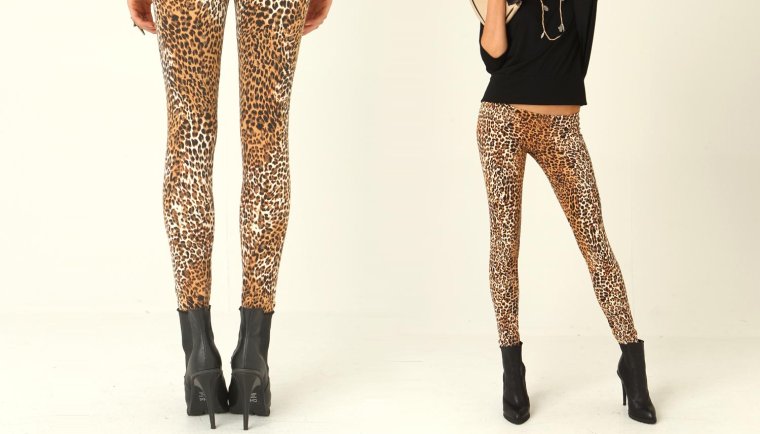 Леопардовые лосины