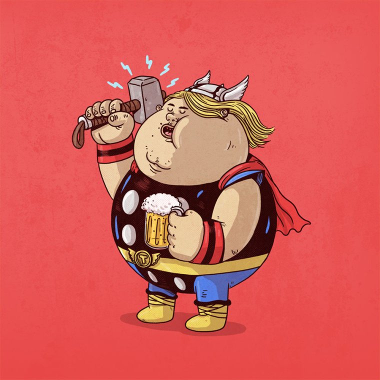 Алекс Солис Супергерои толстяки