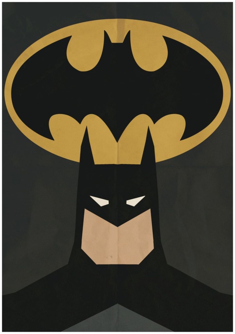 Постеры в стиле Бэтмена