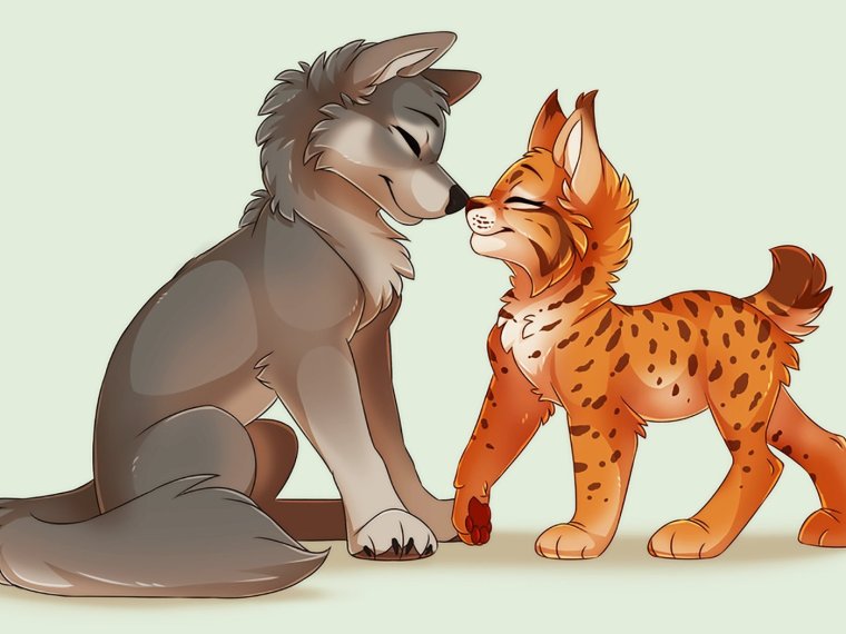 Мультяшные волки