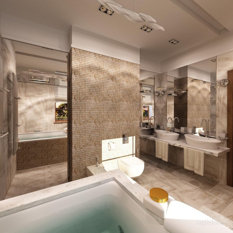 Ванная комната в коттедже