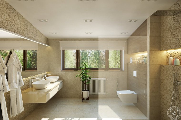 Ванна комната в частном Ломе