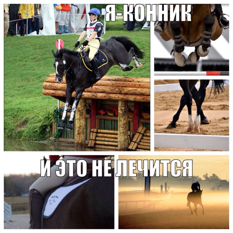 Человек в маске коня