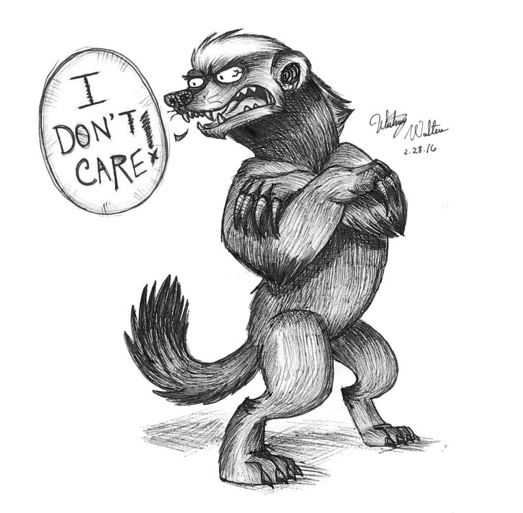 Смешной барсук