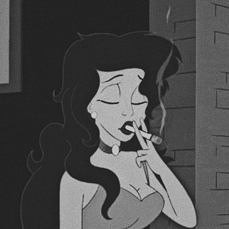 Диснеевские принцессы с сигаретой