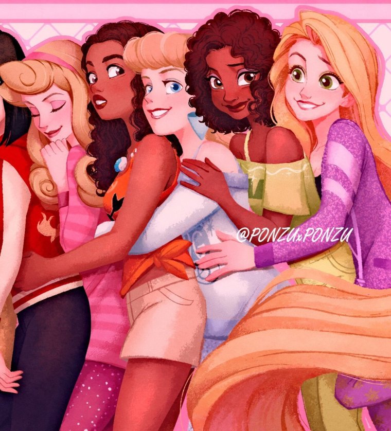 Подружки из мультиков