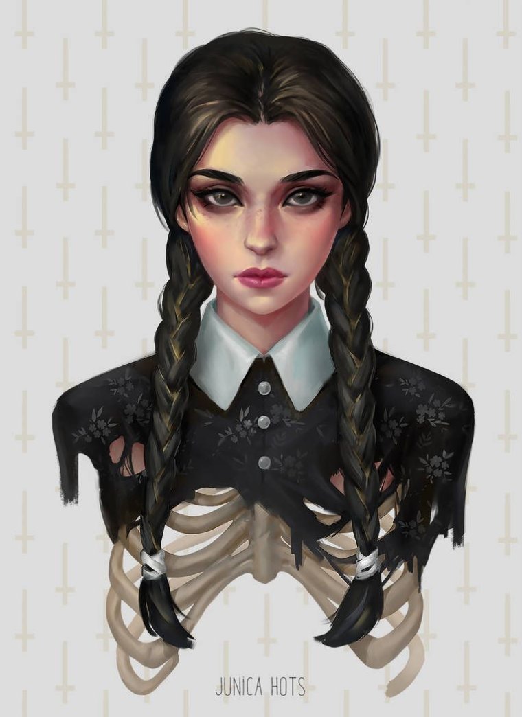 Wednesday Addams арт