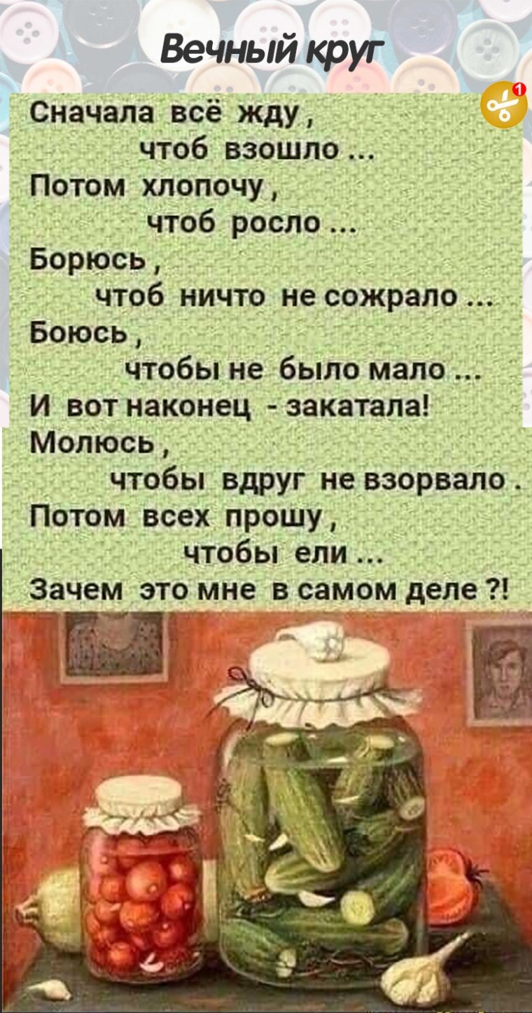 Шутки про заготовки на зиму