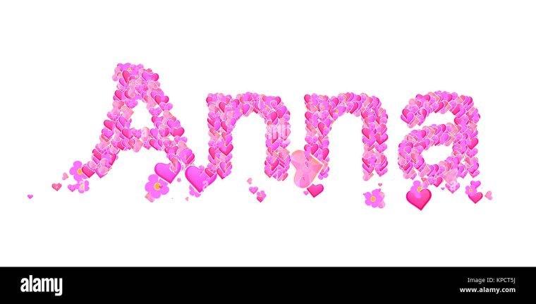 Тату эскизы имя Аня