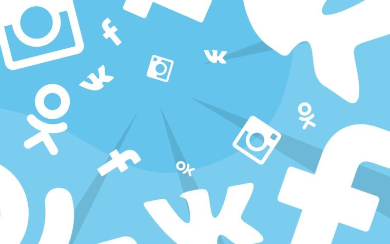 Иконки соц сетей фон