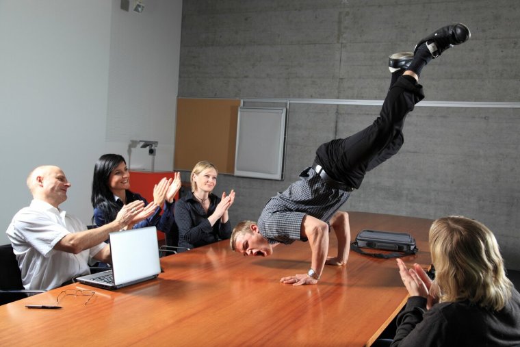 Креативный человек на работе