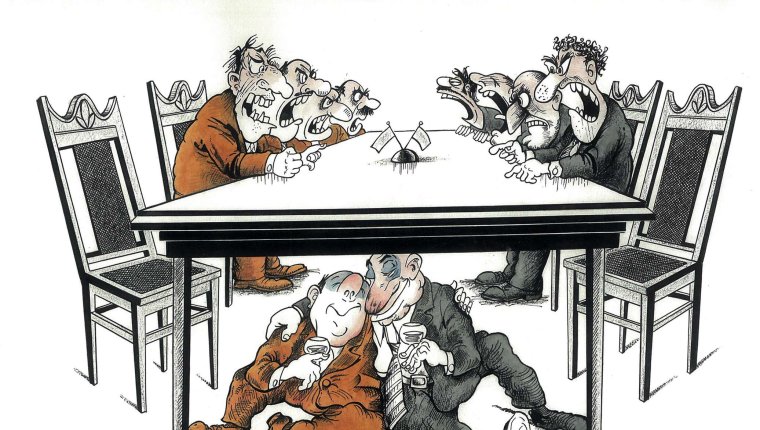 Переговоры карикатура