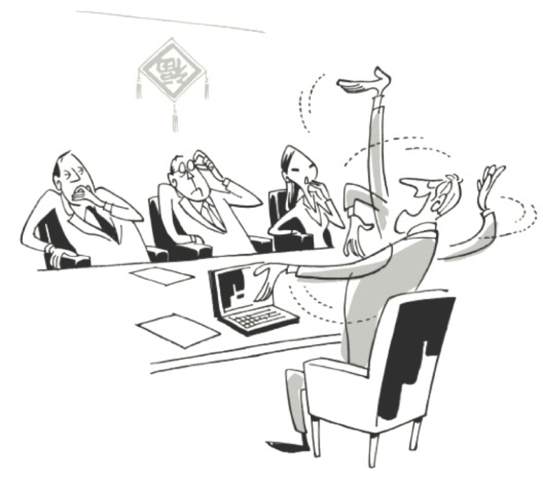 Деловые переговоры карикатура