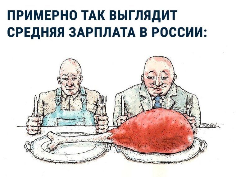 Средняя зарплата карикатура
