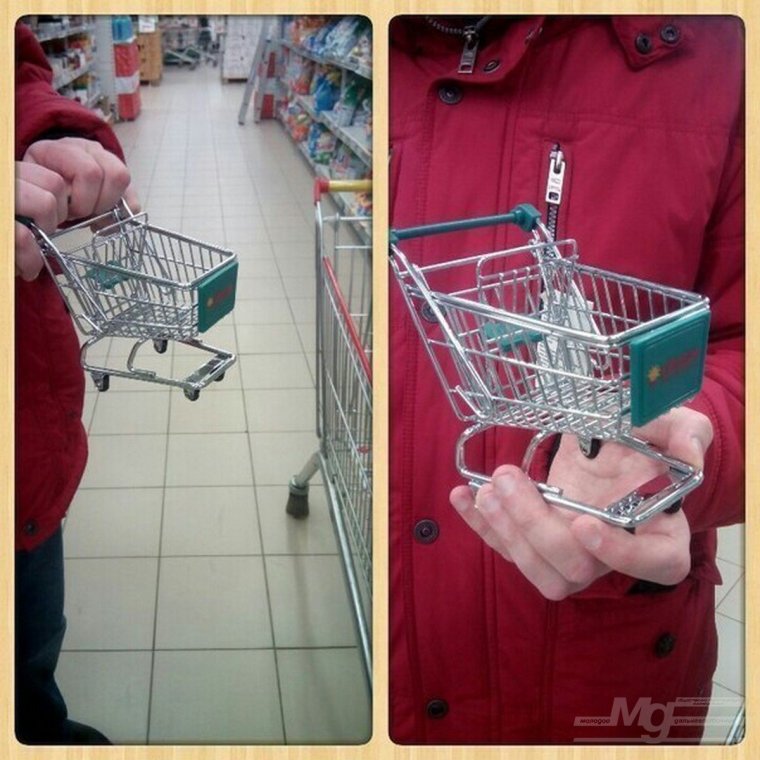 Продуктовая тележка прикол маленькая