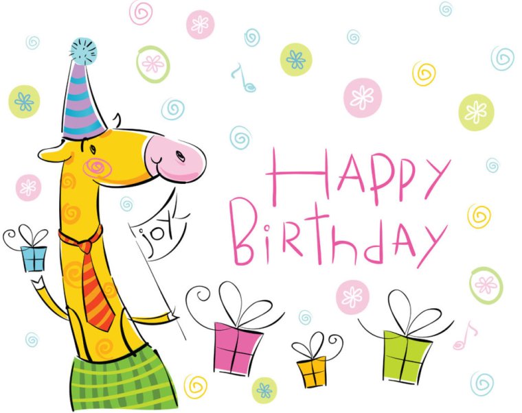 Рисунок поздравление с днем рождения