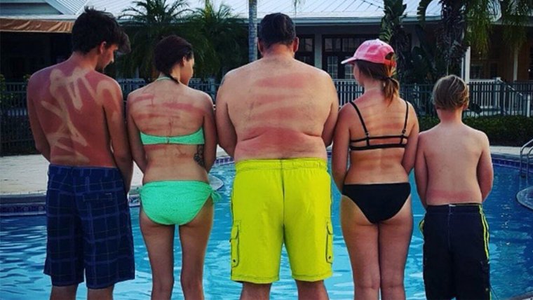 Летний загар приколы