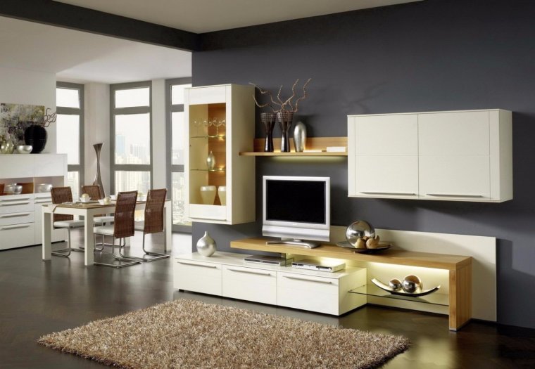 Гостиная натуральное дерево