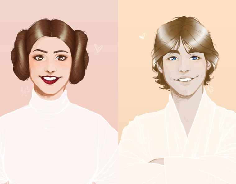Star Wars Art принцесса Лея