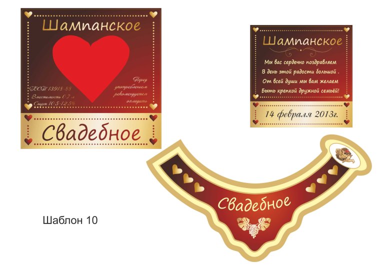 Надпись на бутылку