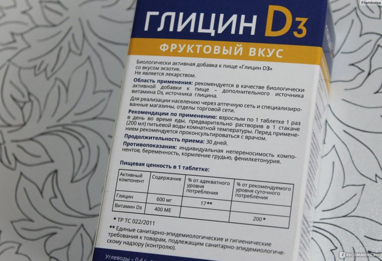 Глицин картинки таблетки