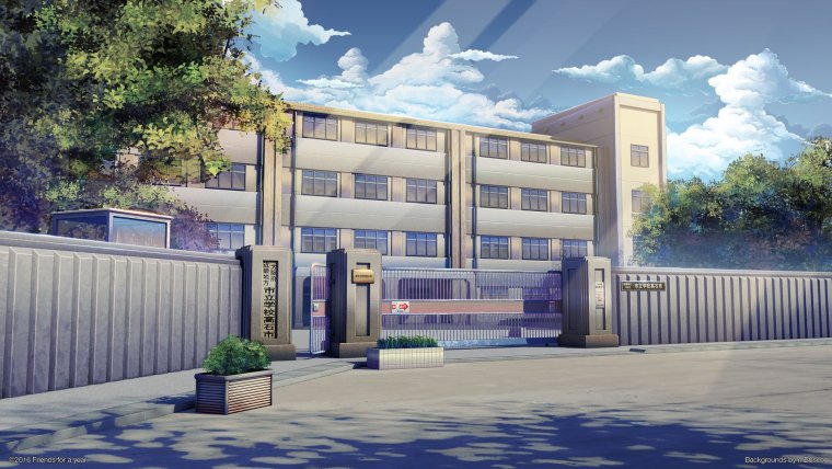 Гача лайф фон школа улица