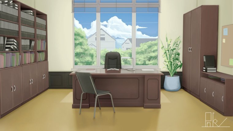 Офис гача лайф фон