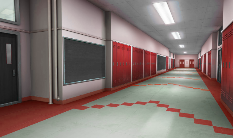 Фон коридора школы для гача лайф
