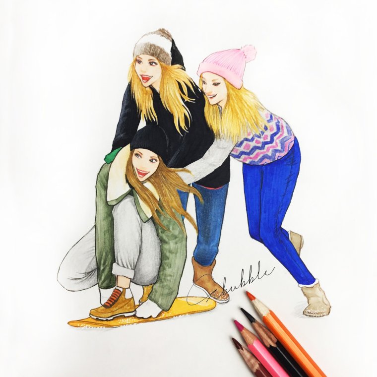 Фотосессия для троих подруг