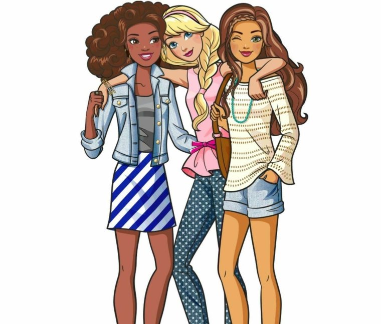 Подруги мультяшки