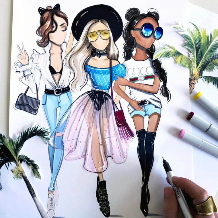 Картина для группы девочек