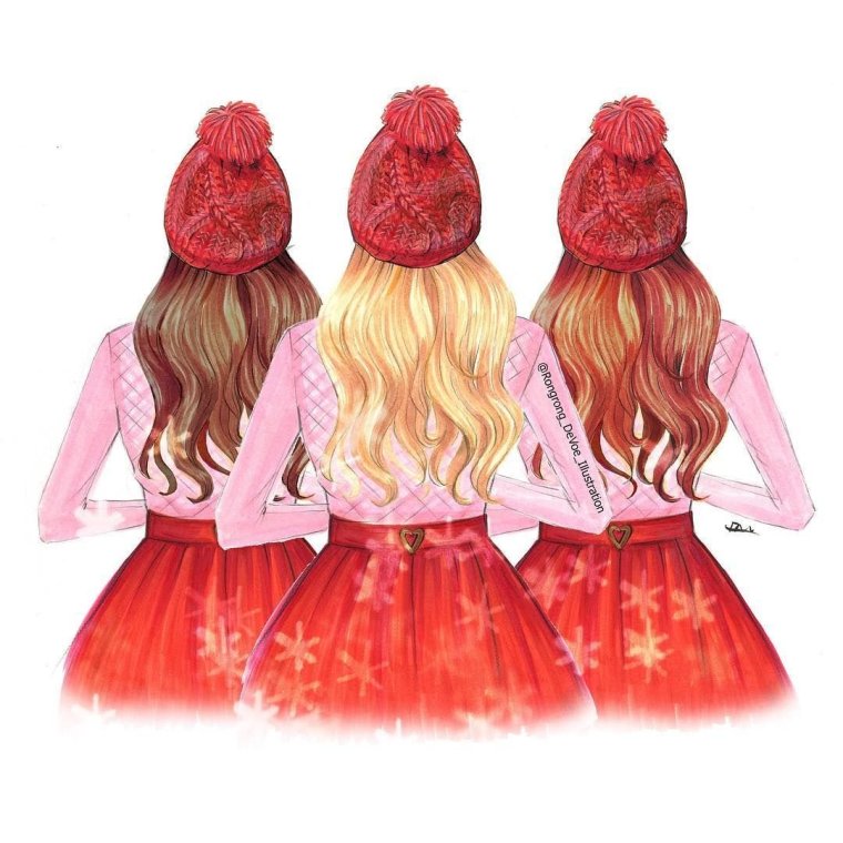 3 Девочки мультяшные