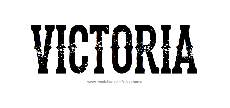 Надпись Виктория красивыми буквами