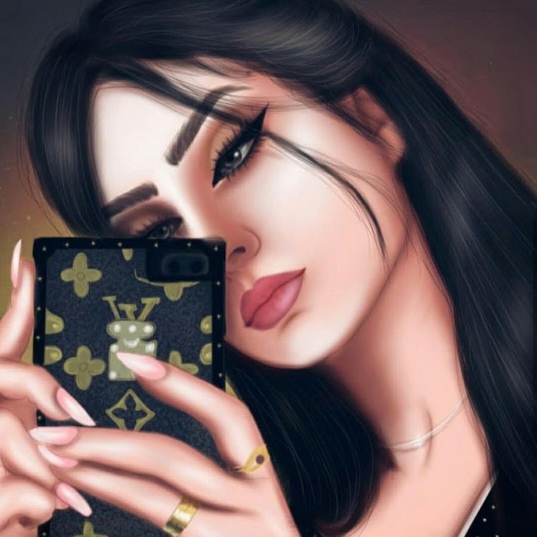 Красивые мультяшные девушки брюнетки