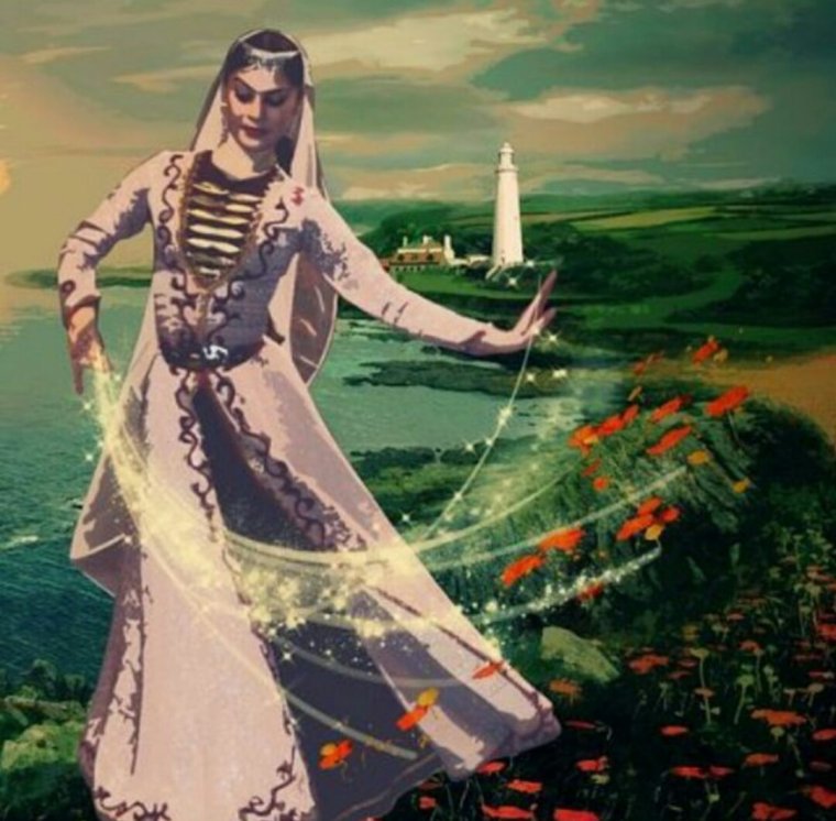 Кавказская девушка сос пиын