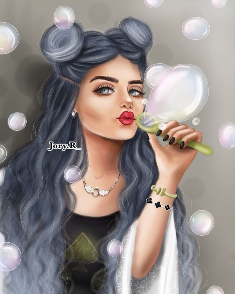 Кавказская девушка арт