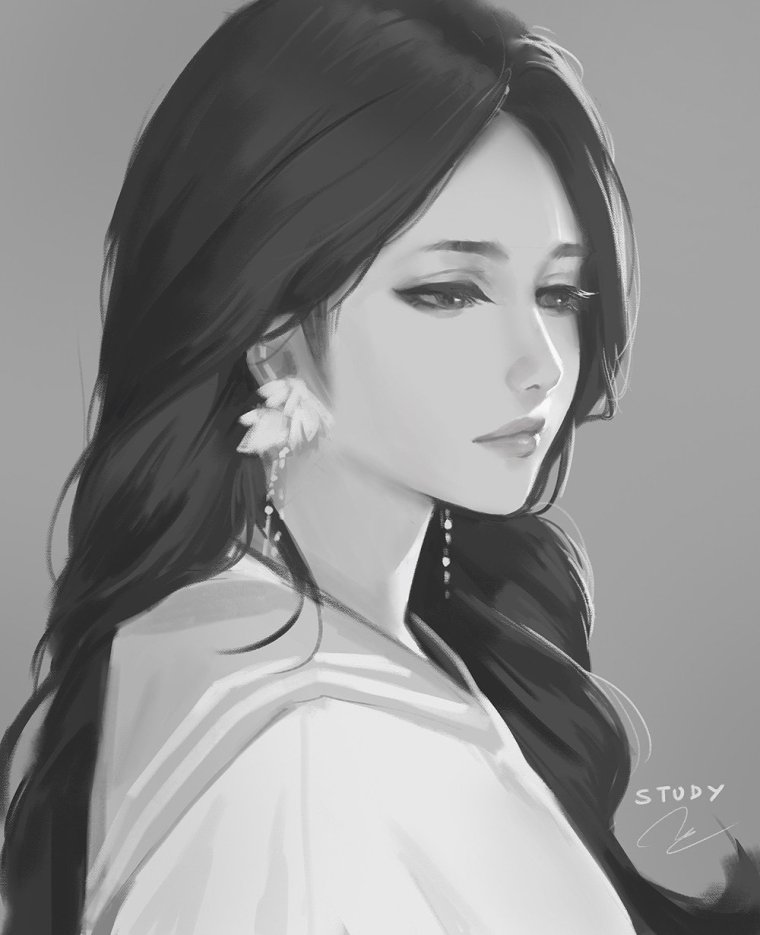 Девушка в очках рисунок