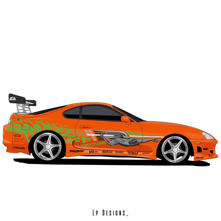 Toyota Supra пола Уокера