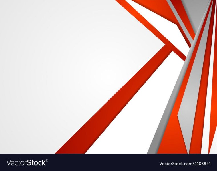 Деловой белый фон с красной графикой