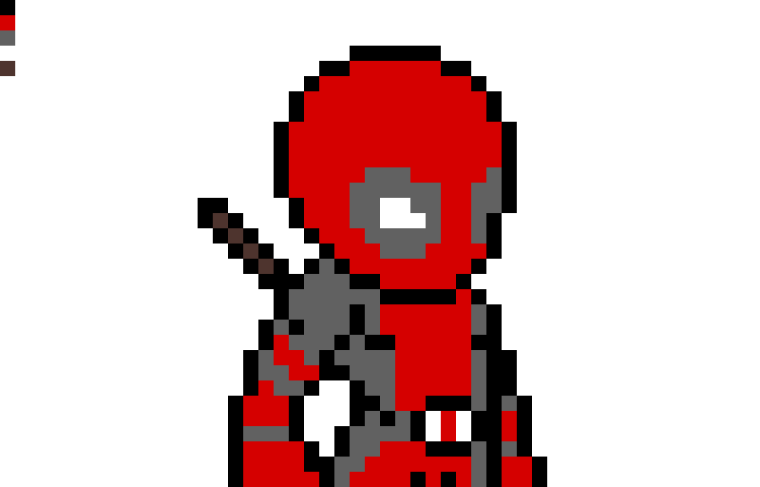 Дэдпул пиксель арт