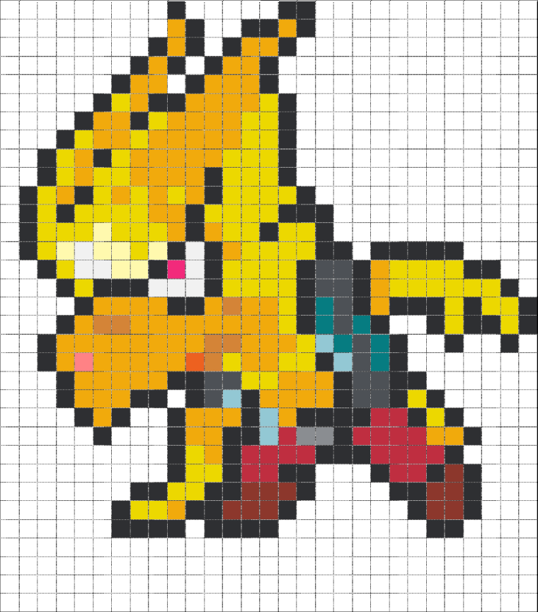 Пиксель арт Браво старс ворон