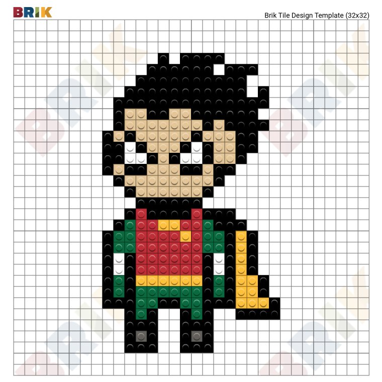 Робин пиксельный