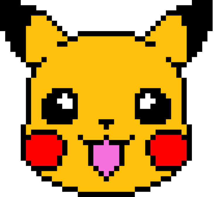 Pixel Art 32x32 Пикачу