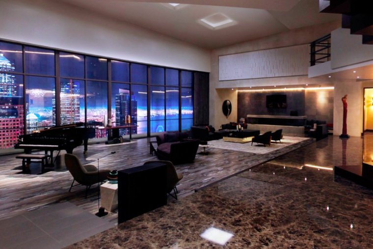 Интерьер пентхауса Кристиана Грея